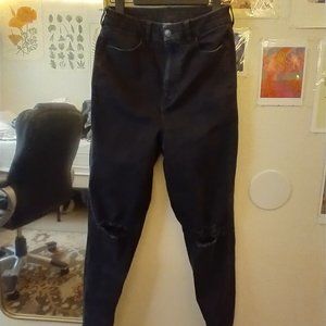 Short Curvy Highest Rise Knee Slit Jegging